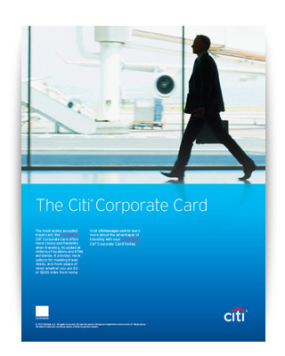 Corporate Card Tent Card