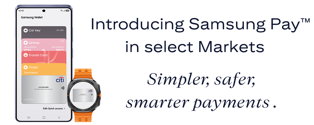 Introducing Samsung Pay™ in select Markets | Simpler, safer, smarter payments.