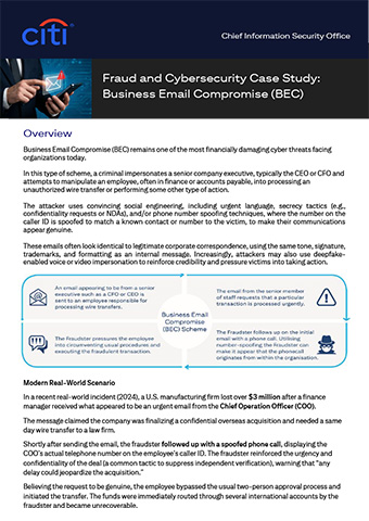 Case Study: Business Email Compromise